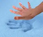 Hand pressing gel foam mattress