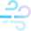 Cooling breeze airflow icon