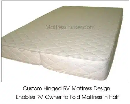Custom Hinged RV Mattress Design