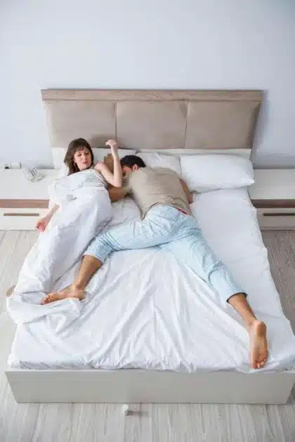 Couple on Small Mattress