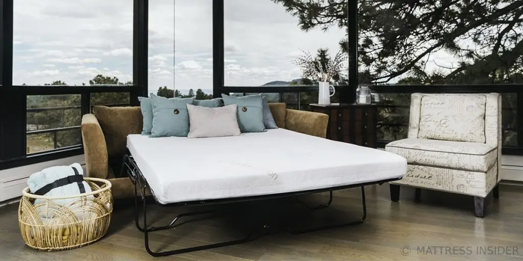 Latex sofa bed mattress sunroom view