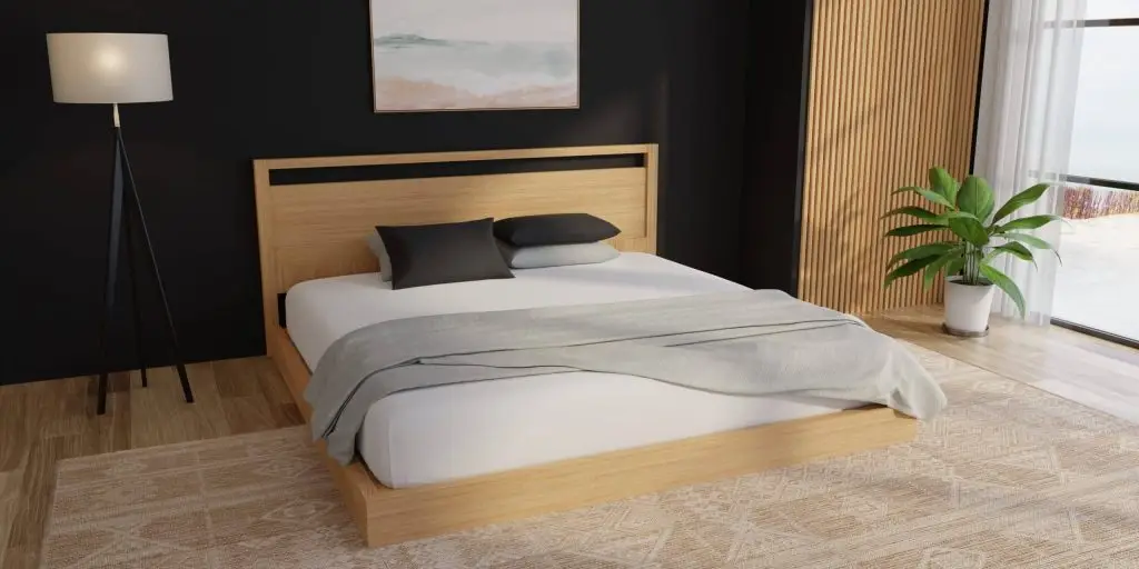 Wyoming King bed mattress modern bedroom