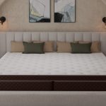 Alaskan King mattress foot view bedroom