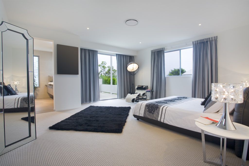 Modern relaxing bedroom interior design