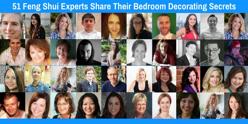 Feng shui experts headshots collage