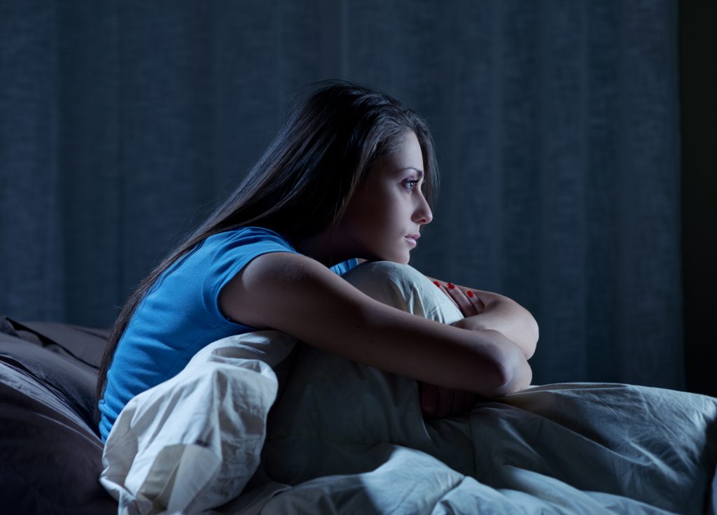 Insomnia sleep disorder concept image