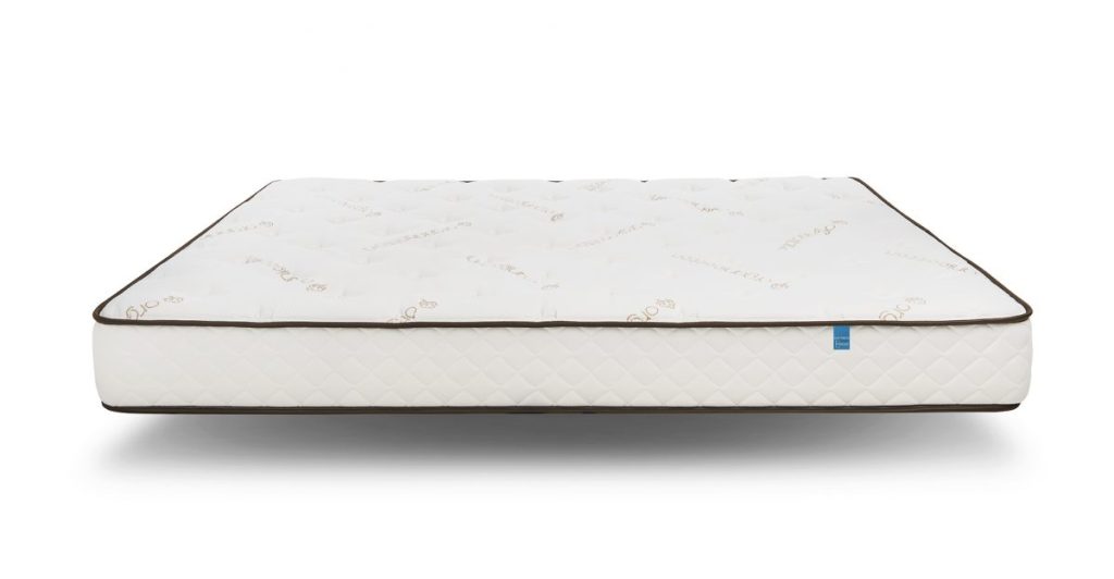 Latex mattress product white quilted top