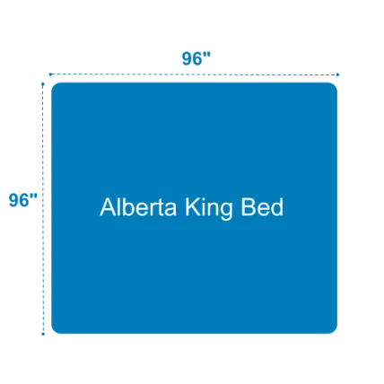 Alberta King Bed Size Diagram