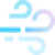 Cooling breeze airflow icon