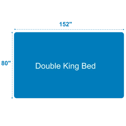 Double King Bed Size Diagram